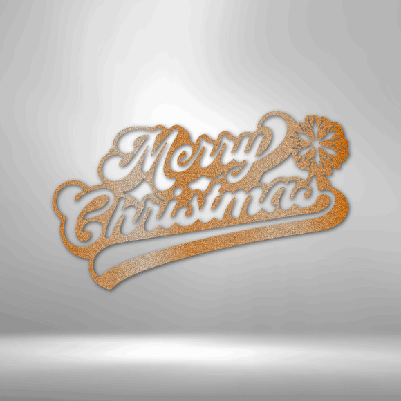 Merry Christmas Quote Steel Sign Laser Cut Powder Coated Home & Office Metal Wal